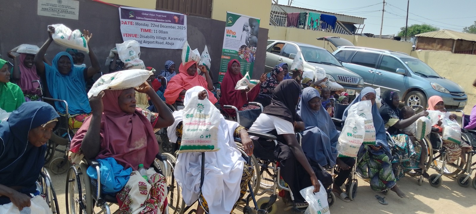 GVTF Christmas outreach at Karamajiji Disability Village, Abuja